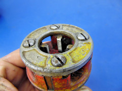 Ridgid 00-R Pipe Threader Die Head w/ 1/2&Prime; NPT Die,USED,Lot of 1