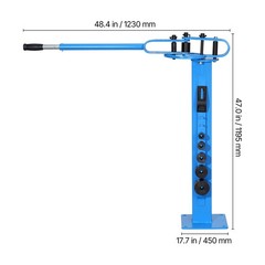Manual Pipe Bender Max 2&Prime; O.D. Pipe Tube Bending Tool with 14 Bending Dies