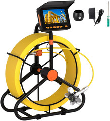 50Ft Waterproof Sewer Camera with 6 Lights & 4.3&rdquo; Screen for Pipe Inspection