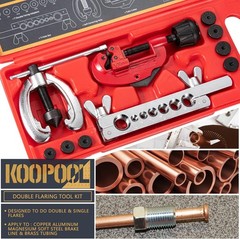 Double & Single Flaring Tool Kit with Tube Cutter