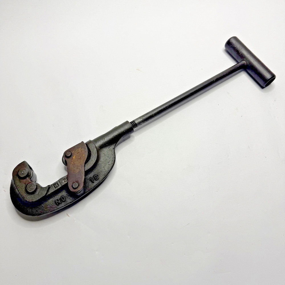 Vintage Reed Mfg Co No. 2-1 Pipe Cutter 1/8&Prime; &ndash; 2&Prime; Heavy Duty Erie PA USA Tested