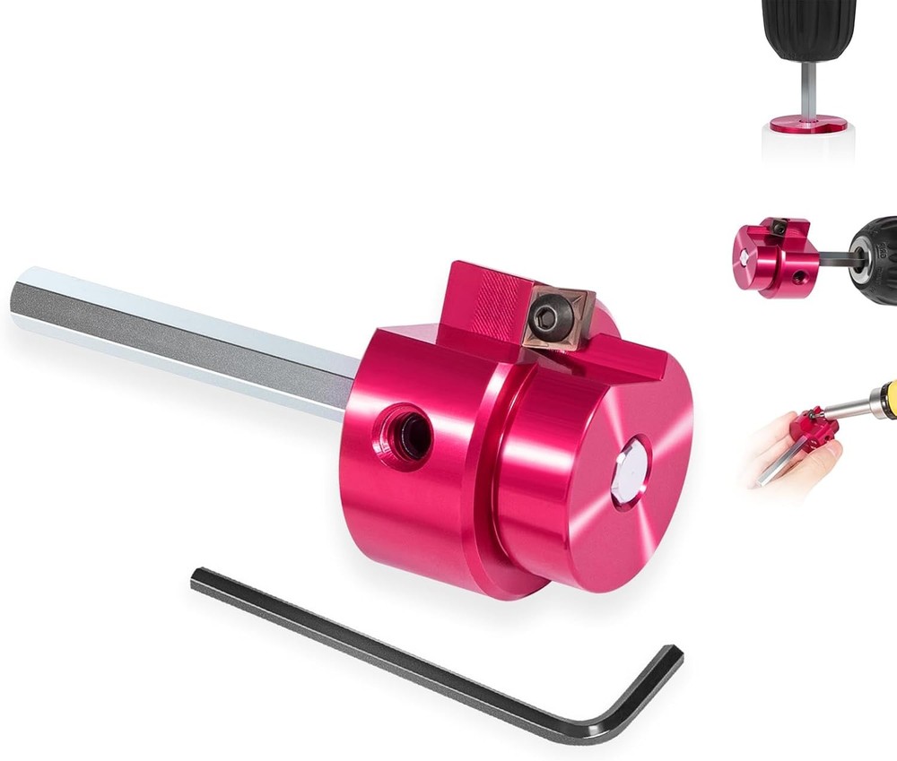 PPR100 PVC Pipe Reamer 1&Prime; Head Aluminum with 1/4&Prime; Hex Shaft Fit 1/2&Prime; drills