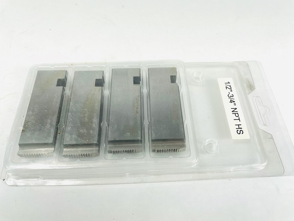 Set of 4 Replacement 1/2&Prime;-3/4&Prime; Pipe Threading Dies for 811A Ridgid 97065 47765