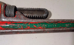 Ridge Tool 18&Prime; Rigid 18&Prime; Heavy Duty Pipe Wrench Elyria Ohio USA Plumbing