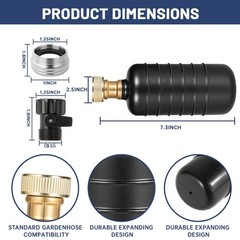 Theclouds Drain Bladder Kit Drain Cleaning Bladder Water Stop Valve Faucet
