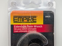 Empire 28625 Extendable Basin Wrench 9.5&Prime; to 17&Prime; Telescoping Under Sink Tool Box