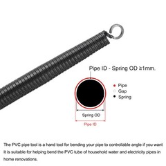 Spring Tube Bender Steel 1000 mm/39.4 Inch Long 16.7 mm 0.66 Inch Pipe