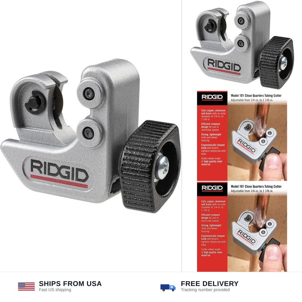 Ridgid &ndash; CC247 RIDGID 40617 Model 101 Close Quarters Tubing Cutter, 1/4-inch &hellip;