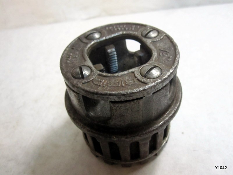 Ridgid 111-R 1/2&Prime; NPT 37040 Ratchet Pipe Threader Die Head Used