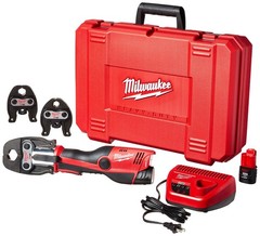 Milwaukee 2473-22 M12 Force Logic Press tool 1/2&Prime; &ndash; 1&Prime; Kit Black, Red