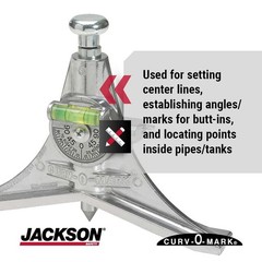 Pipe Marking Tool with Built-In Spring Pin for Easy Operation and Accuracy