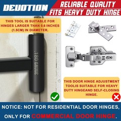 Door Hinge Adjustment Tool for .134 and .180 Gauge Commercial Hinge Bender, D&hellip;