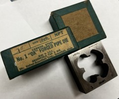 VINTAGE GREENFIELD 1&Prime;-11 1/2 NPT SQUARE PIPE DIE MADE IN USA Carbon Steel