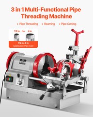 VEVOR Electric Pipe Threader Machine 900W 2-Speed Threading Cutter 1/2&Prime; to 4&Prime;