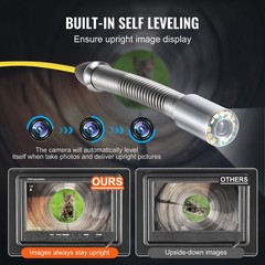 9in HD Sewer Camera 512Hz Locator 36X Zoom IP68