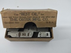 GENUINE OSTER DIES IN ORGINAL PACKAGING the oster MFG.CO USA (BOX NO2)