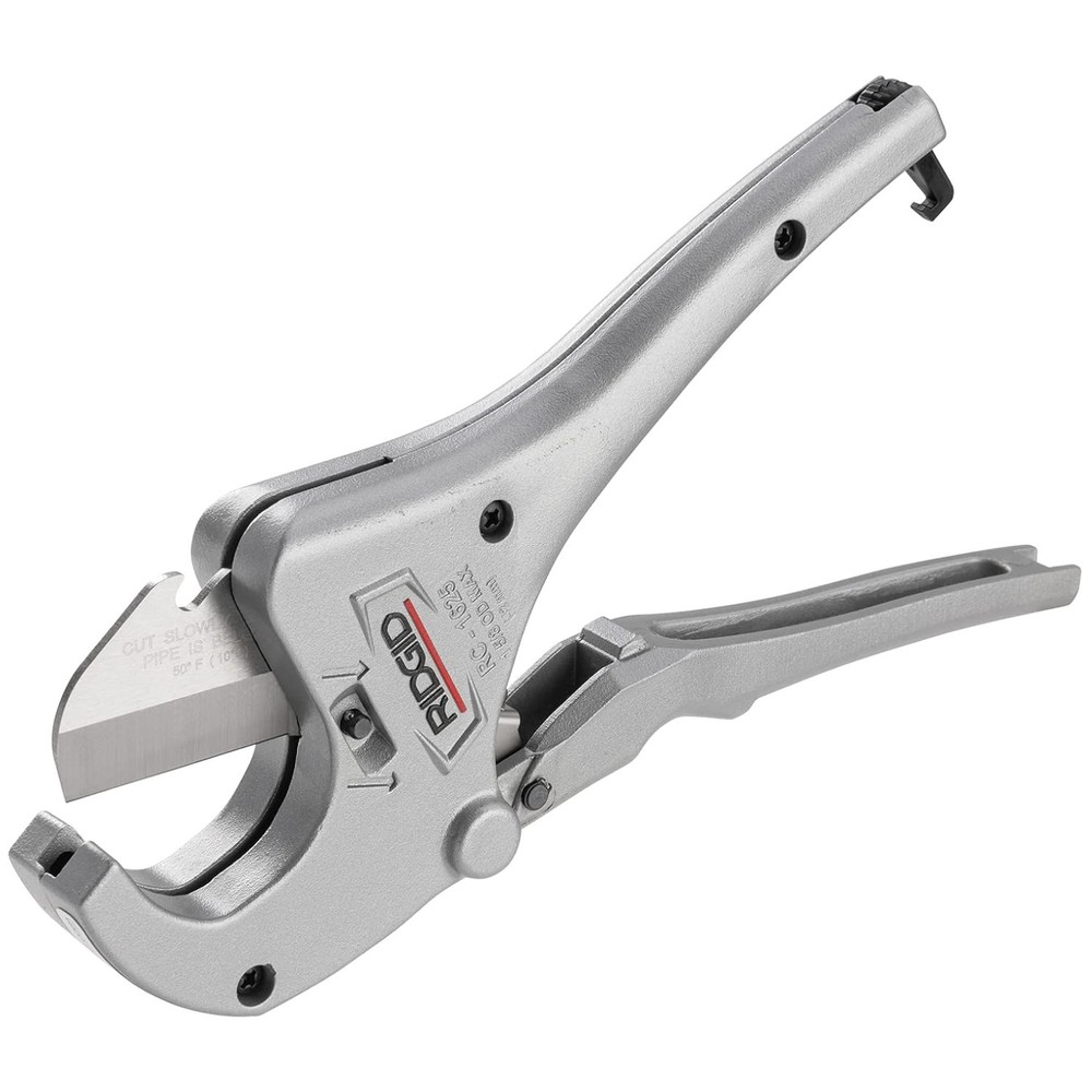 Precision Plastic Pipe Cutter &ndash; Quick Measure Scale &ndash; Silver
