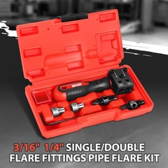 Automotive Fluid Brake Line Single/Double Flaring Adapter Pipe Kits 3/16&Prime; 1/4&Prime;