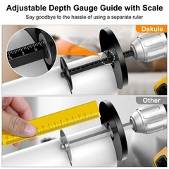 Inside Pipe Cutter for PVC Pipe, Tool Set with scale &ndash; Matte Black