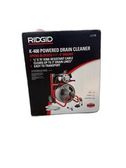 RIDGID K-400 Drain Cleaning Snake 120V Drum Machine C-32IW 3/8&Prime; x 75 ft. Cable