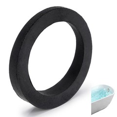 Bathtub Sponge Overflow Gasket Replacement for 2.5 inches, Black