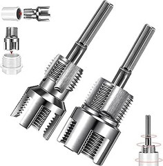 2-Pack Dual-Function Pipe Threading Tool &ndash; Internal & External Thread Cutter&hellip;