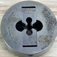 GTD Greenfield Die Little Giant 5/16&Prime; 18 NC Insert Collet Adjustable Pipe Dies