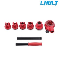 LABLT 6-Piece Set Of NPT 1/4&Prime; to 1-1/4&Prime; Manual Ratchet Pipe Thread Pipe Reel