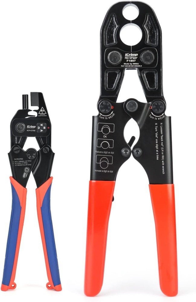 iCrimp Combo PEX Crimping Tool for 1/2 and 3/4-inch meets ASTM F1807