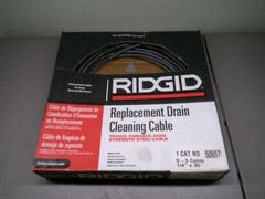RIDGID 50657 S-3 CABLE 1/4&Prime;X35&Prime; REPLACEMENT DRAIN CLEANING CABLE
