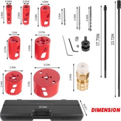 08350 DM3MECH Mechanical Hot Tapping Machine Kit for NPT with Hole Saws & Arbor