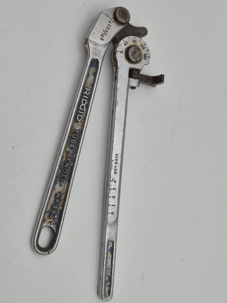 Vintage Ridgid No. 394 Tube Bender 1/4&Prime; OD 9/16&Prime; R- USA