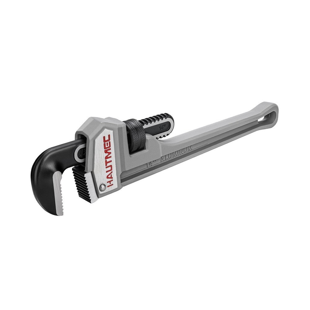 HAUTMEC 14 Inch Aluminum Straight Pipe Wrench, Adjustable Plumbing Wrench, 2&Prime;&hellip;