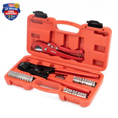 PEX Clamp Tool Kit 3 8-1 w Rings & Tubing Cutter &ndash; All-in-one Crimping Set