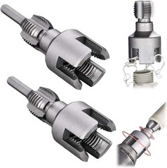 2pcs Integrated Internal & External Pipe Threading-Tool,PVC Pipe Threader Kit
