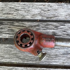 Ridgid 00-R Manual Pipe Threader Ratchet Threading W/ 3/4&Prime; Die Head