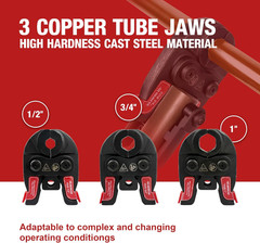 MINI Press Tool for Copper Pipe, Pro Lightweight Crimping Tool Battery Powered C