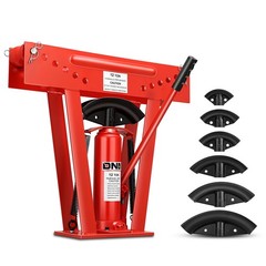 24&Prime; x 6.2&Prime; x 21.6&Prime; Manual Hydraulic 12 Ton Pipe Bender w/ 6 Piping Bending Dies