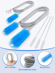 Drain Cleaning Brush, 66 Inch Double Ended Flexible Pipe Tube Cleaner