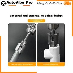 Fits PVC Pipe Threader Kit Integrated Internal External Threading Tool