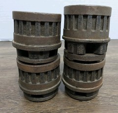 Toledo Pipe Threader Die Head Set of 4 &ndash; 1/8&Prime;, 1/4&Prime;, 3/8&Prime;, 1/2&Prime; Vintage Tools