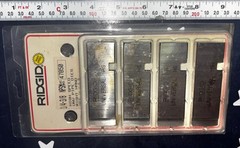 RIDGID 47850 1/4&Prime; to 3/8&Prime; NPSM Universal Pipe Dies High Speed Right Hand 4 Dies