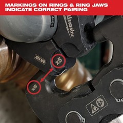 Milwaukee 49-16-2657BX 3&Prime; IPS-P Pivoting Press Ring for M18 FORCE LOGIC