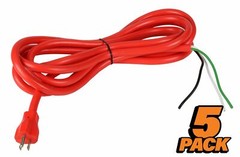 QTY 5 &ndash; Toledo Pipe 46740 Power Cord fits RIDGID&reg; 300 535 1224 Pipe Threader