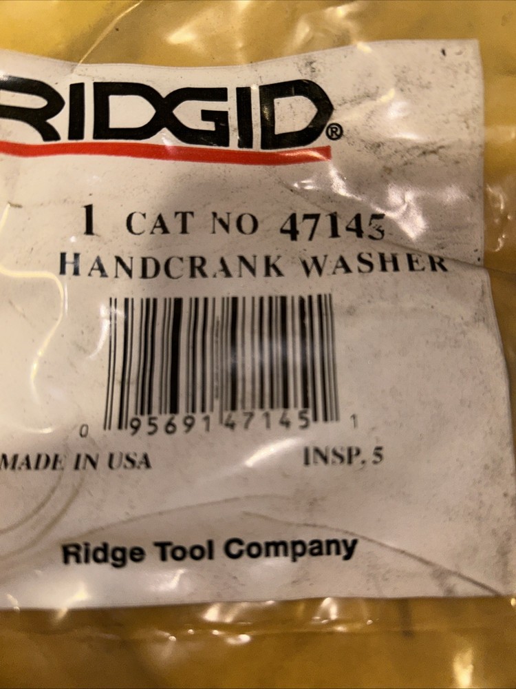 Ridgid Cat No. 47145 Handcrank Washer
