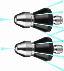 Sewer Cleaning Tool High-Pressure Nozzle, 2 Pack Sewer Jetter Kit For Pressure