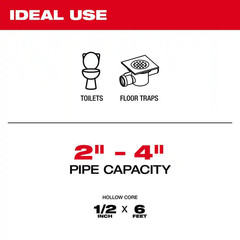 M12 Trap Snake 12V Lithium-Ion Cordless 6 Ft. Toilet Auger
