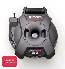 RIDGID K9-12 FlexShaft Drain Cleaner, 1/4 in. x 30 ft &ndash; Missing Chain Knocker