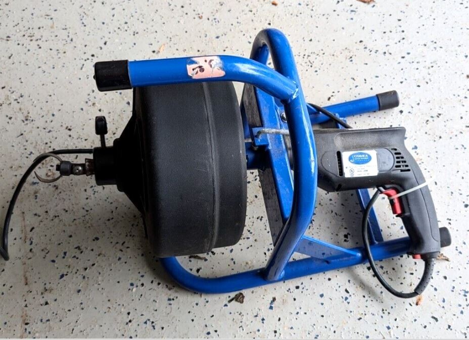 COBRA SEWER MACHINE DRAIN CLEANER MODEL LX500 120V-60HZ 3/8&Prime; &ndash; Local Pickup Only