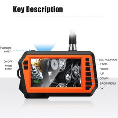 5M Pipe Inspection Camera HD 1080P Video Endoscope Sewer Drain Cleaner Camera